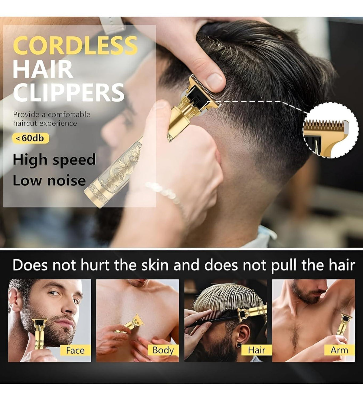 T9 Plastic Body T9 Trimmer Professional Hair And Beard Trimmer