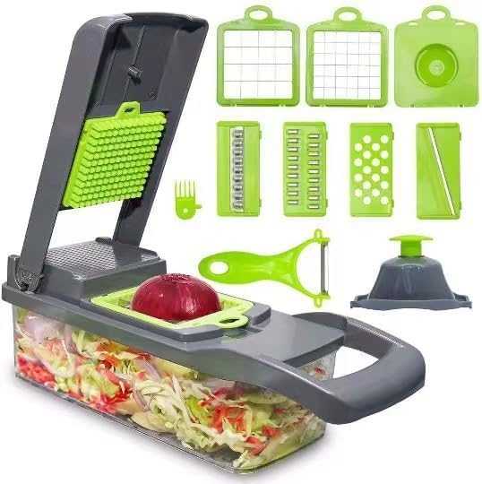 16-in-1 Vegetable Cutter – Multifunctional Chopper & Mandoline Slicer ~